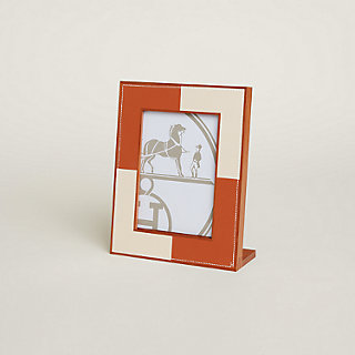 Pleiade en Casaque picture frame, medium model - Grey | Hermès